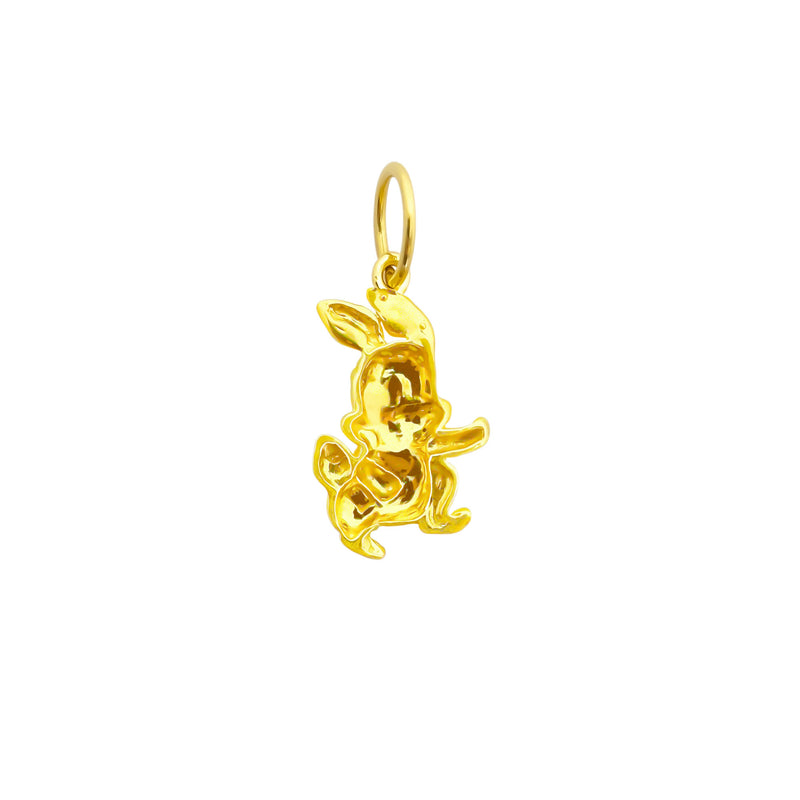 22K/916 Yellow Gold Smiling Rabbit Pendant