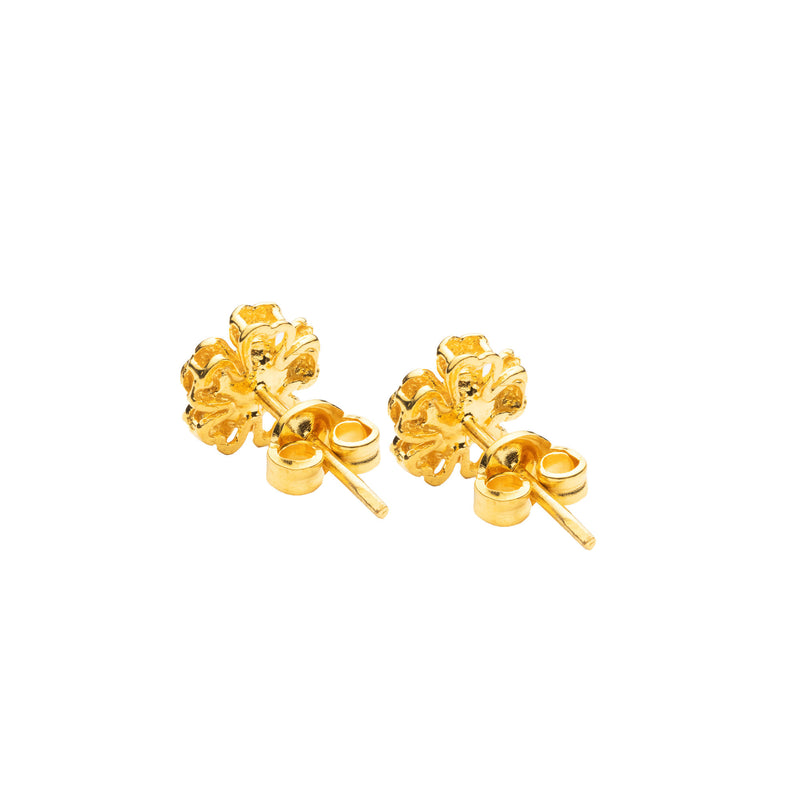 22K/916 Yellow Gold Flower Petals Earrings