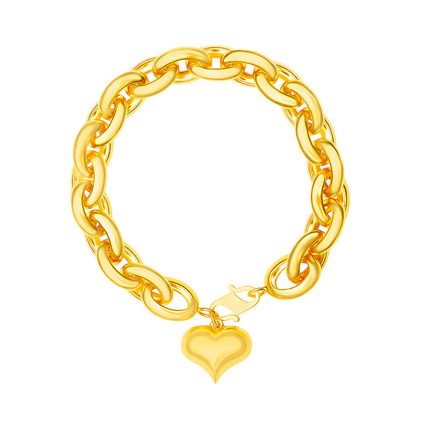 22K/916 Yellow Gold My Heart Bracelet