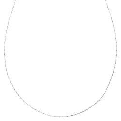 18K/750 White Gold Barleycorn Necklace