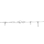 18K (750) White Gold Ladies/ Women Chandelier Charm Anklet