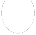 18K (750) White Gold Ladies/ Women/ Kids Flat Link Necklace 