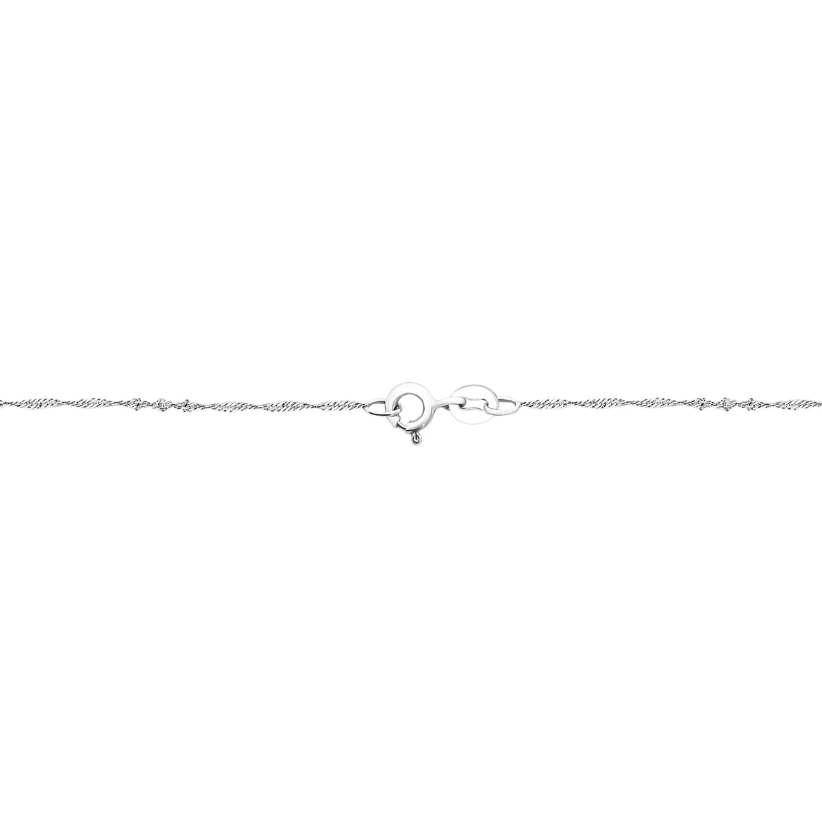 18K (750) White Gold Ladies/ Women/ Kids Singapore Necklace