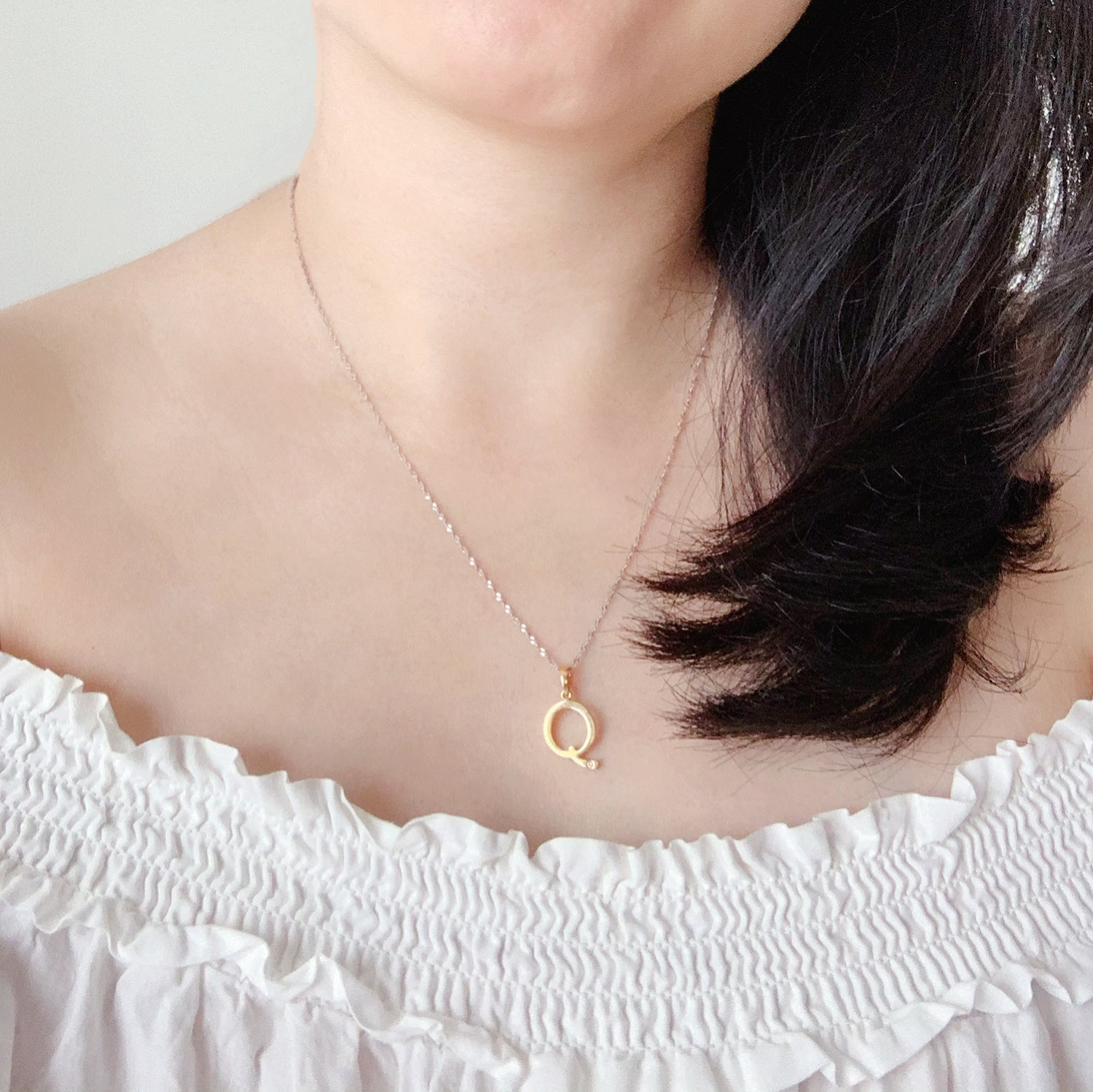 18K (750) White Gold Ladies/ Women/ Kids Singapore Necklace