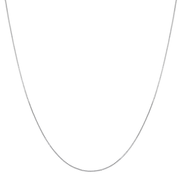 925 Sterling Silver Adjustable Round Box Needle End Necklace