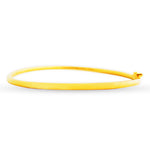 22K (916) Yellow Gold Ladies/ Women Classic Round Tube Bangle- 2mm