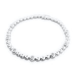 21K/ 850 Gold Diamond Bezel Set Tennis Bracelet