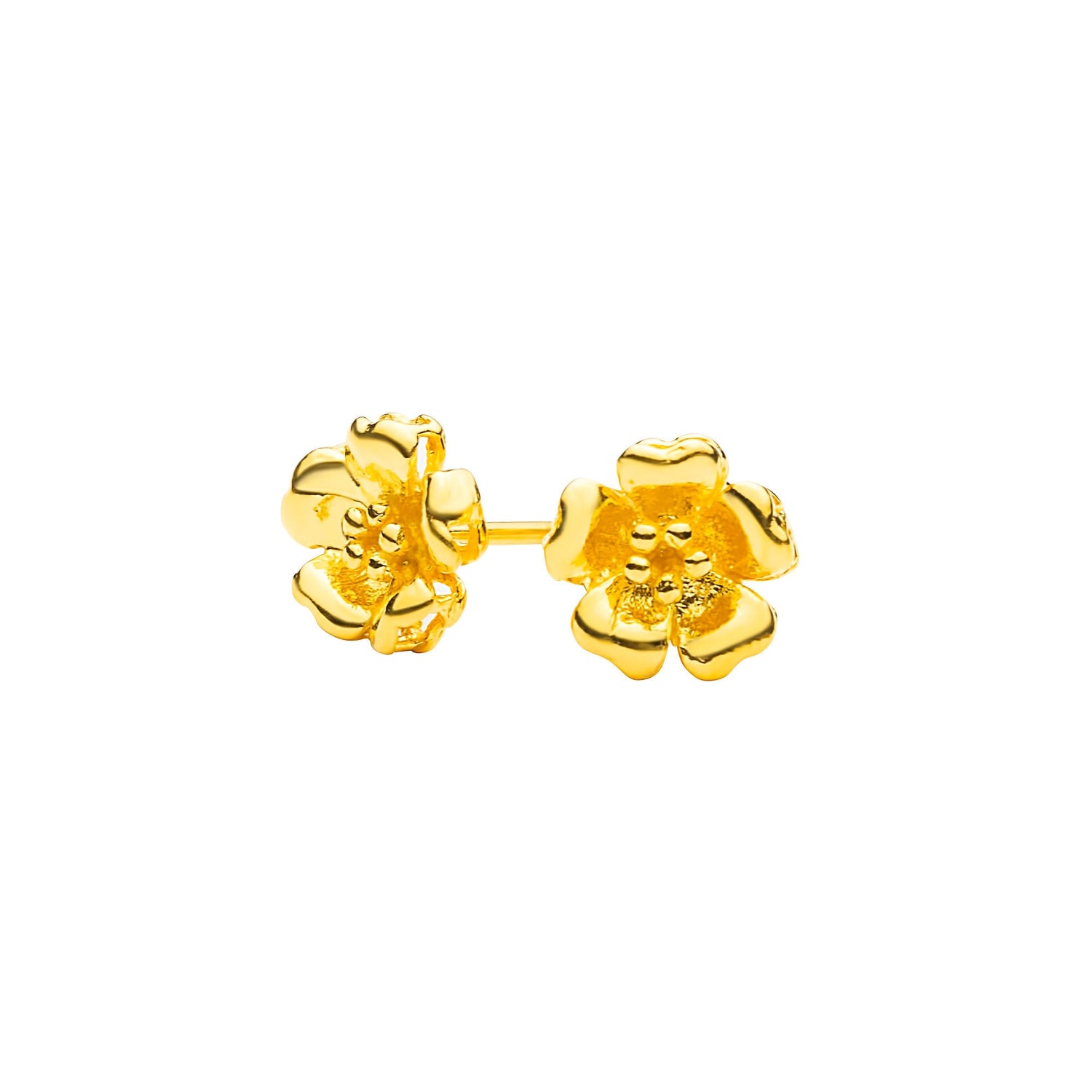 22K/916 Yellow Gold Flower Petals Earrings