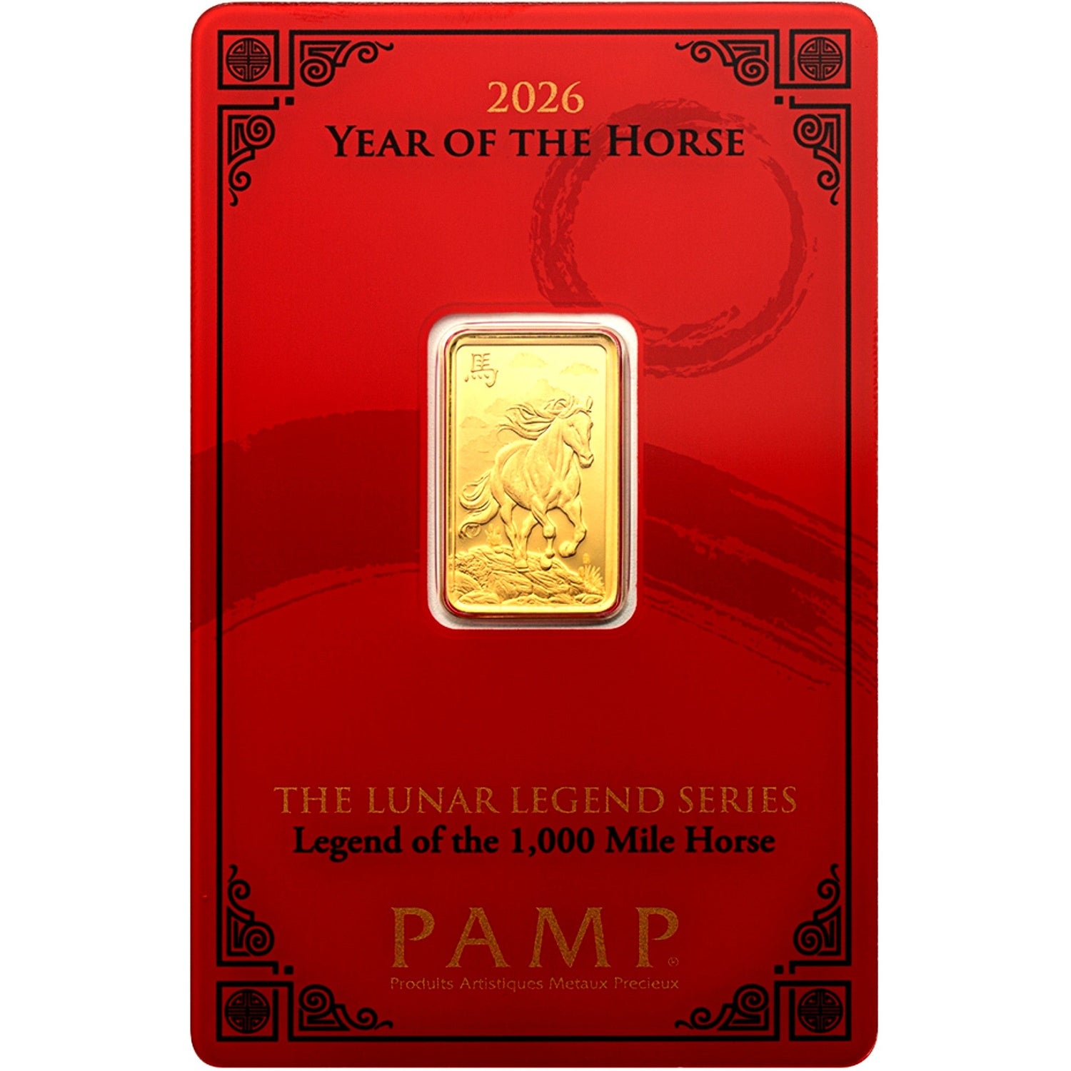 PAMP Suisse 24K/999.9 Gold 2026 Lunar Horse Gold Bar