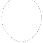 18K/ 750 White Gold Sparkle Mirror Necklace