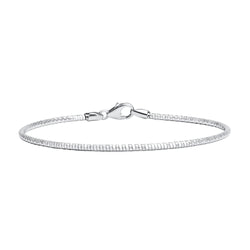 18K/750 White Gold Soft Bangle