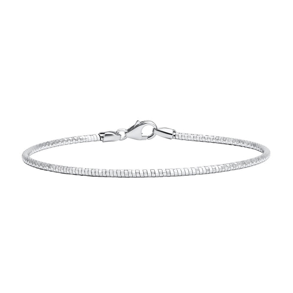 18K/750 White Gold Soft Bangle