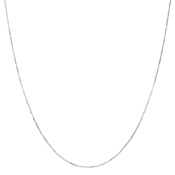 18K/750 White Gold Twisted Snake Necklace 450mm