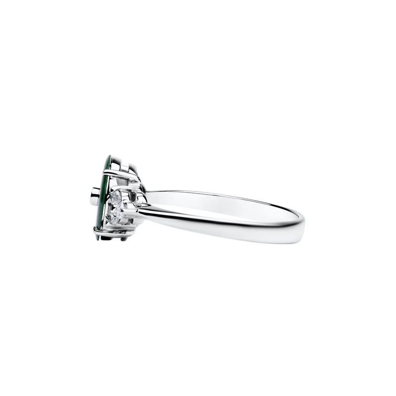 18K/750 White Gold Eternal Jade Diamond Ring