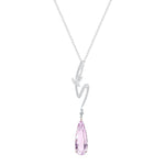 18K/ 750 Gold Kunzite Diamond Pendant