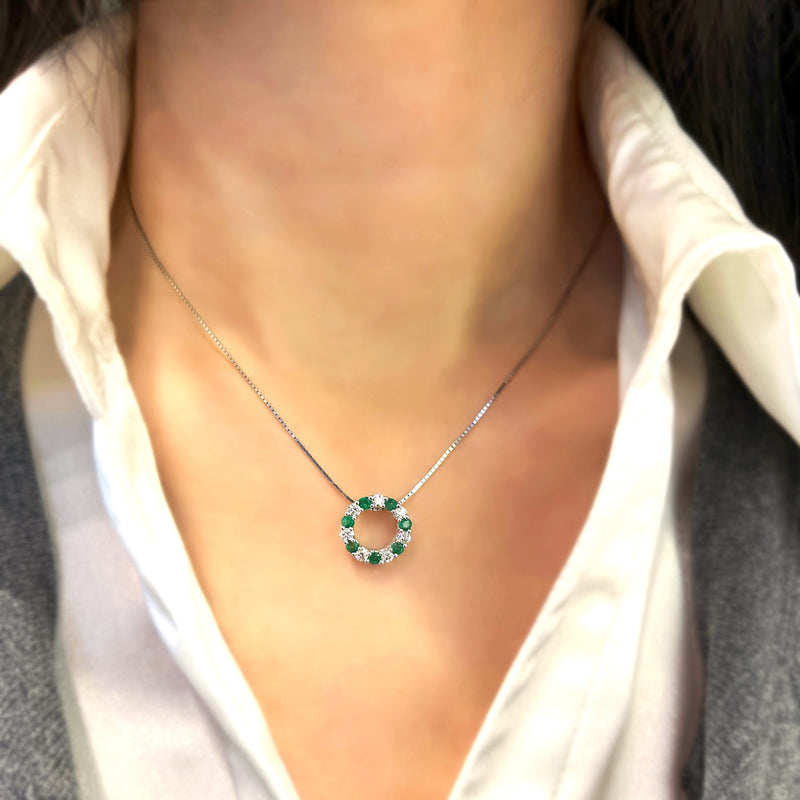 18K/750 White Gold Box Necklace 400mm