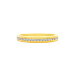 18K/ 750 Yellow Gold Half Eternity Diamond Ring