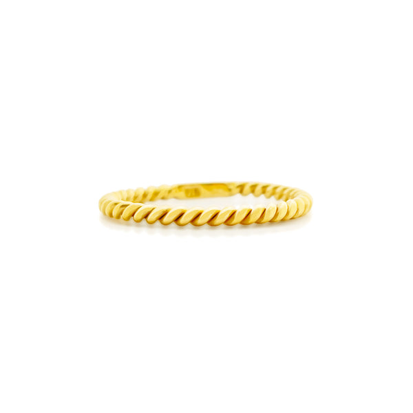 22K/ 916 Yellow Gold Rope Ring