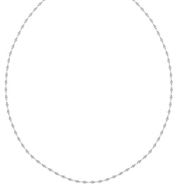 18K/ 750 White Gold Twinkle Mirror Necklace