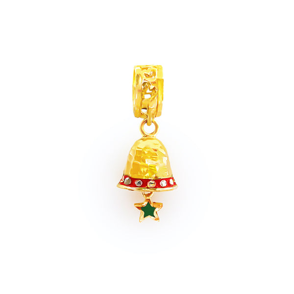 22K/ 916 Yellow Gold Christmas Pendant/ Charm