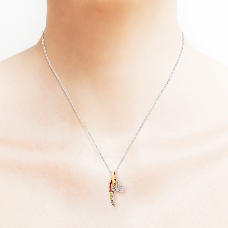 18K/ 750 Rose Gold Uniquely Yours Diamond Pendant