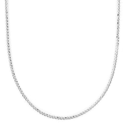 18K (750) White Gold Ladies/ Women Wheat Necklace