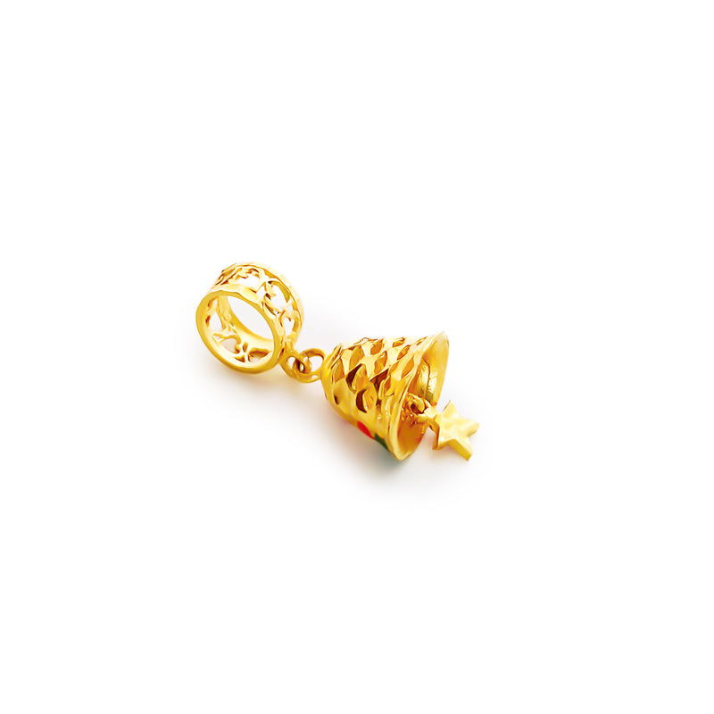 22K (916) Yellow Gold Ladies/ Women/ Kids Christmas Pendant/ Charm