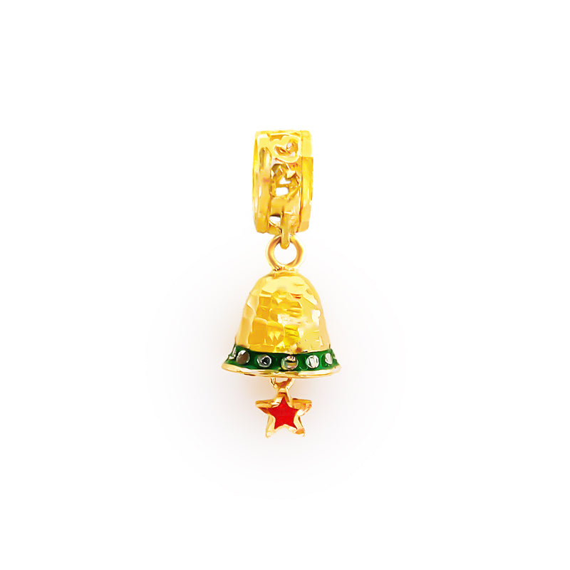 22K (916) Yellow Gold Ladies/ Women/ Kids Christmas Pendant/ Charm