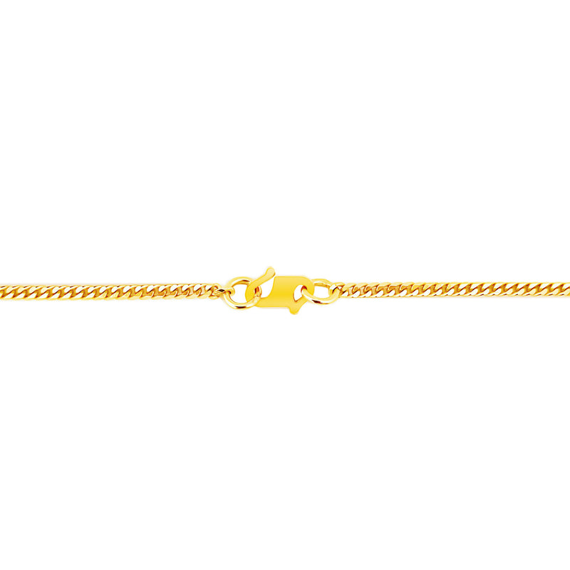 22K (916) Yellow Gold Unisex Curb Necklace