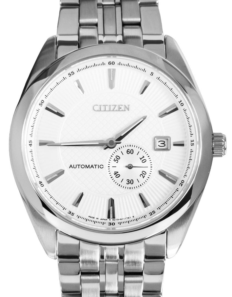 Citizen Men NJ0030-58A White Dial Stainless Steel Watch