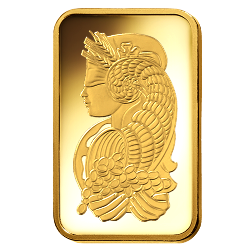 PAMP Suisse 24K (999.9) Gold Lady Fortuna Collectible Gold Bar 5 gram