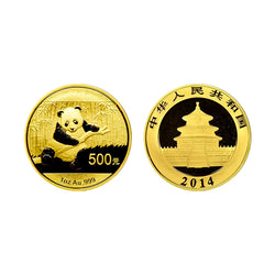 24K (999) Chinese Gold Panda 2014 Collectible Coin 1 Oz