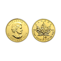 24K (999.9) Canadian Gold Maple Leaf 2013 Collectible Coin 1 Oz