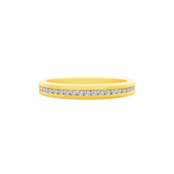18K/ 750 Yellow Gold Half Eternity Diamond Ring