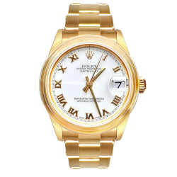 Pre-Owned Rolex 78248 Gold Oyster Perpetual Date Just Watch